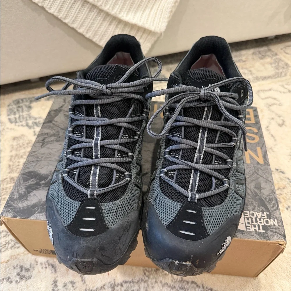 The North Face Men’s Gray and Black Trail Sneakers